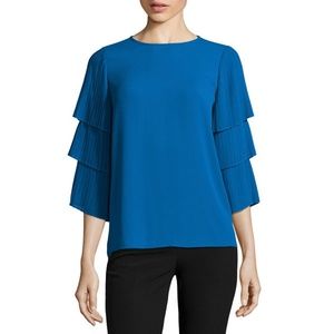 Women's Worthington tiered pleated sleeve blouse